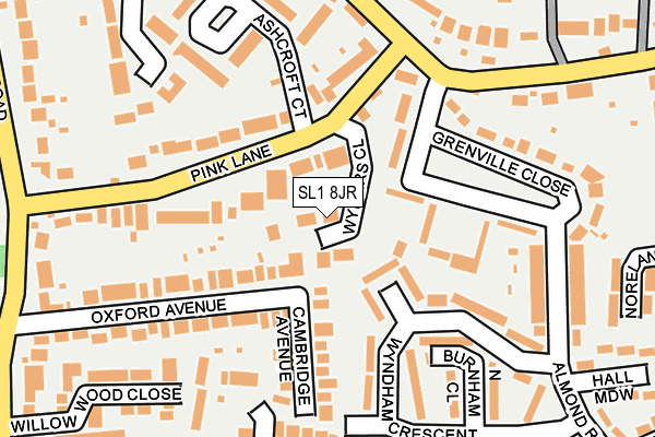 SL1 8JR map - OS OpenMap – Local (Ordnance Survey)