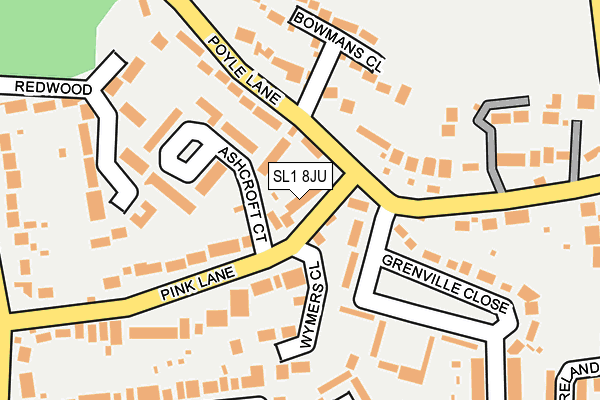 SL1 8JU map - OS OpenMap – Local (Ordnance Survey)