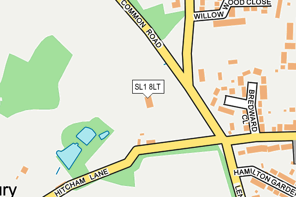SL1 8LT map - OS OpenMap – Local (Ordnance Survey)