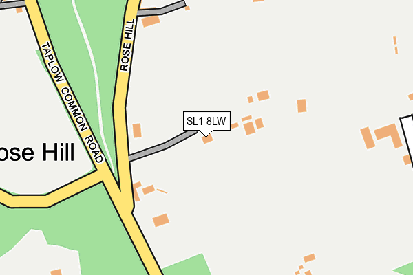 SL1 8LW map - OS OpenMap – Local (Ordnance Survey)