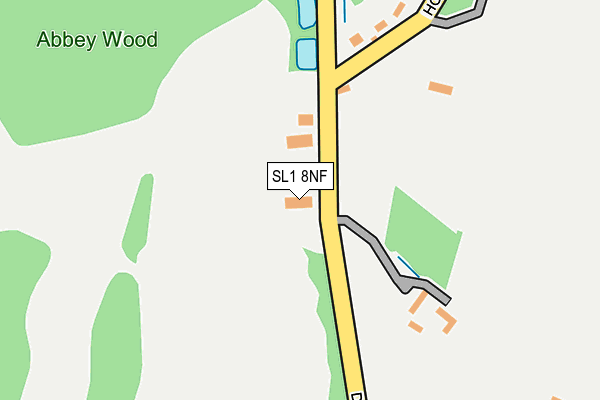 SL1 8NF map - OS OpenMap – Local (Ordnance Survey)