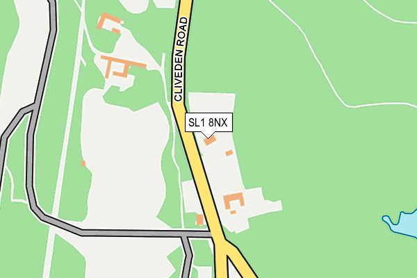 SL1 8NX map - OS OpenMap – Local (Ordnance Survey)