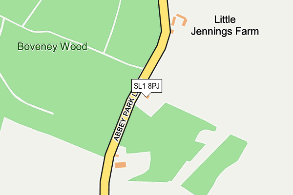 SL1 8PJ map - OS OpenMap – Local (Ordnance Survey)