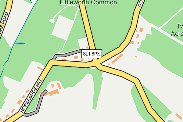 SL1 8PX map - OS OpenMap – Local (Ordnance Survey)