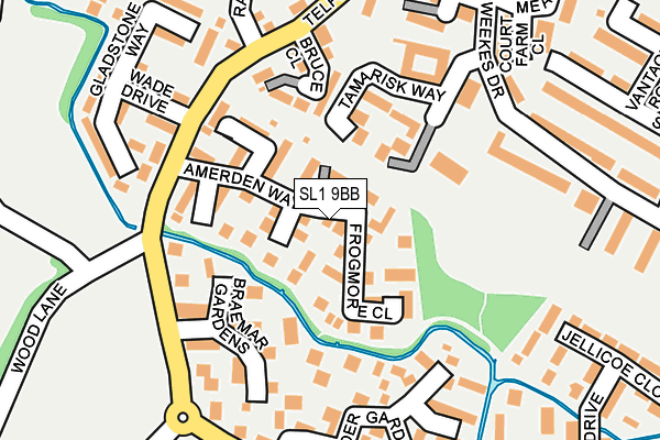 SL1 9BB map - OS OpenMap – Local (Ordnance Survey)