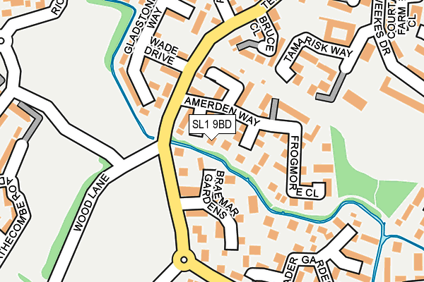 SL1 9BD map - OS OpenMap – Local (Ordnance Survey)
