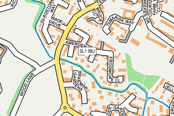 SL1 9BJ map - OS OpenMap – Local (Ordnance Survey)