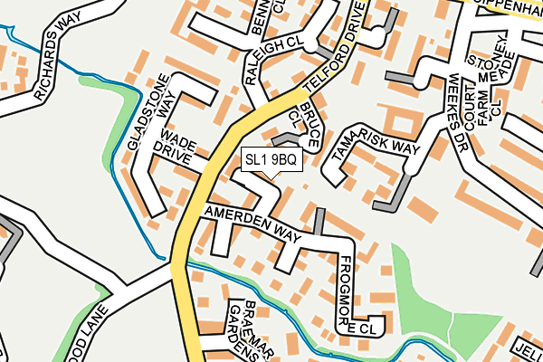 SL1 9BQ map - OS OpenMap – Local (Ordnance Survey)
