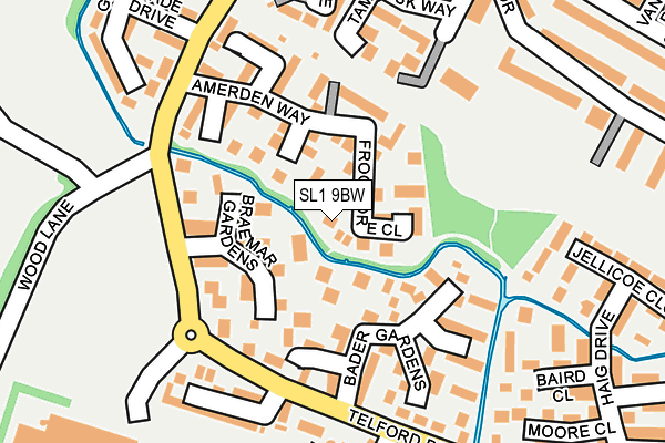 SL1 9BW map - OS OpenMap – Local (Ordnance Survey)