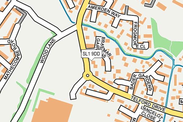 SL1 9DD map - OS OpenMap – Local (Ordnance Survey)