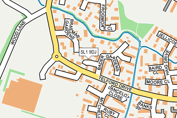 SL1 9DJ map - OS OpenMap – Local (Ordnance Survey)
