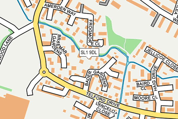 SL1 9DL map - OS OpenMap – Local (Ordnance Survey)