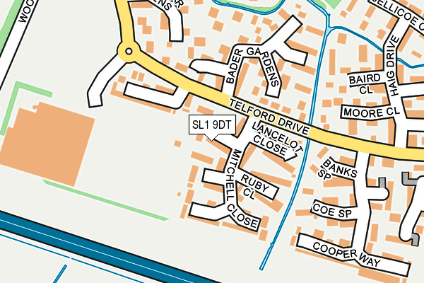 SL1 9DT map - OS OpenMap – Local (Ordnance Survey)