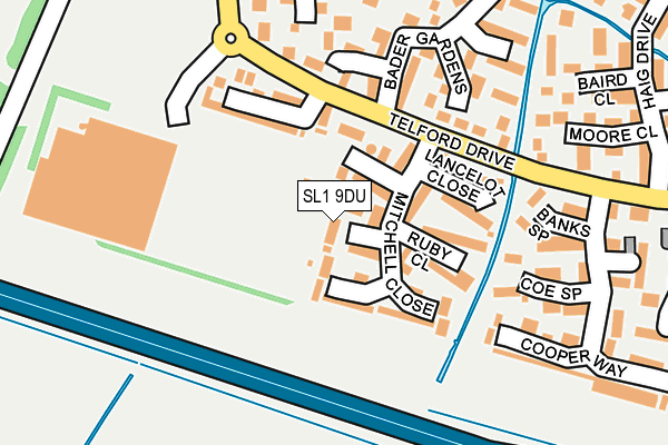 SL1 9DU map - OS OpenMap – Local (Ordnance Survey)