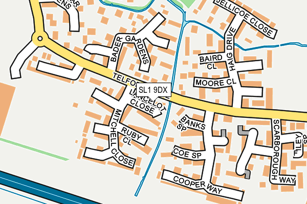 SL1 9DX map - OS OpenMap – Local (Ordnance Survey)