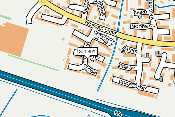 SL1 9DY map - OS OpenMap – Local (Ordnance Survey)