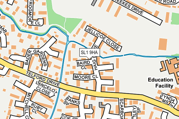 SL1 9HA map - OS OpenMap – Local (Ordnance Survey)