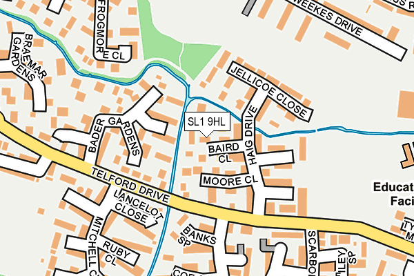 SL1 9HL map - OS OpenMap – Local (Ordnance Survey)