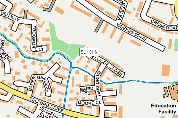 SL1 9HN map - OS OpenMap – Local (Ordnance Survey)