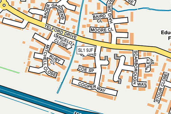 SL1 9JF map - OS OpenMap – Local (Ordnance Survey)