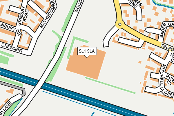 SL1 9LA map - OS OpenMap – Local (Ordnance Survey)