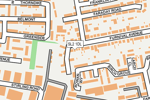 SL2 1DL map - OS OpenMap – Local (Ordnance Survey)