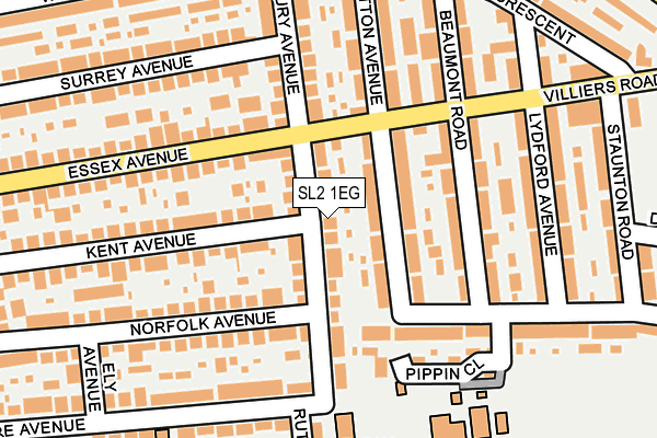 SL2 1EG map - OS OpenMap – Local (Ordnance Survey)