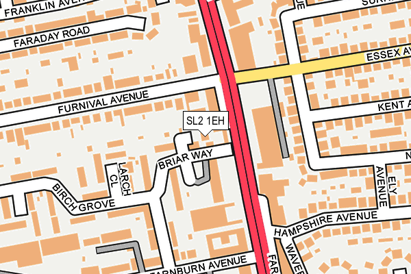 SL2 1EH map - OS OpenMap – Local (Ordnance Survey)