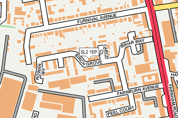 SL2 1EP map - OS OpenMap – Local (Ordnance Survey)