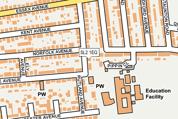 SL2 1EQ map - OS OpenMap – Local (Ordnance Survey)