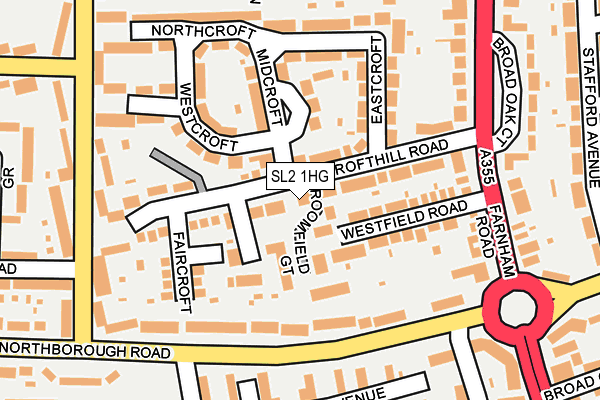 SL2 1HG map - OS OpenMap – Local (Ordnance Survey)