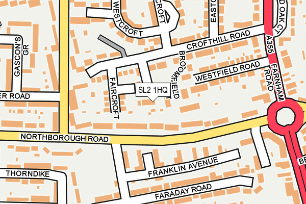 SL2 1HQ map - OS OpenMap – Local (Ordnance Survey)