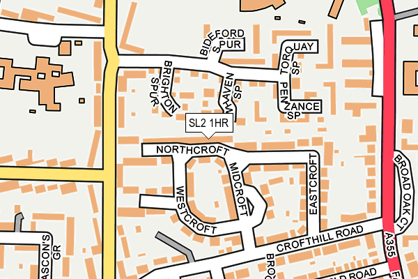 SL2 1HR map - OS OpenMap – Local (Ordnance Survey)