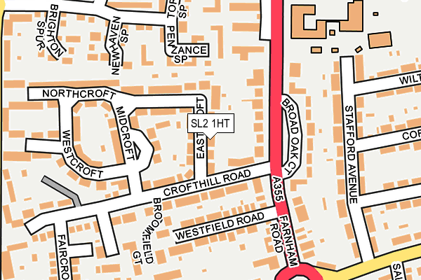 SL2 1HT map - OS OpenMap – Local (Ordnance Survey)