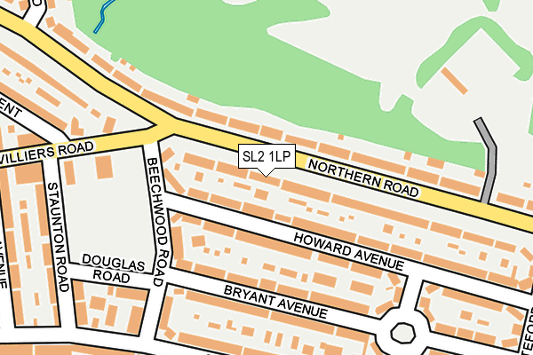 SL2 1LP map - OS OpenMap – Local (Ordnance Survey)