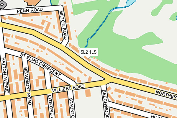 SL2 1LS map - OS OpenMap – Local (Ordnance Survey)