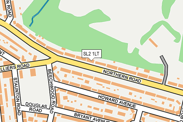 SL2 1LT map - OS OpenMap – Local (Ordnance Survey)