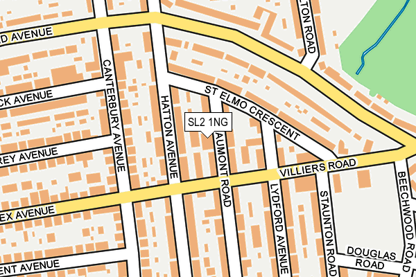 SL2 1NG map - OS OpenMap – Local (Ordnance Survey)