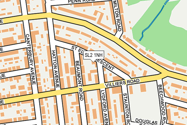 SL2 1NH map - OS OpenMap – Local (Ordnance Survey)
