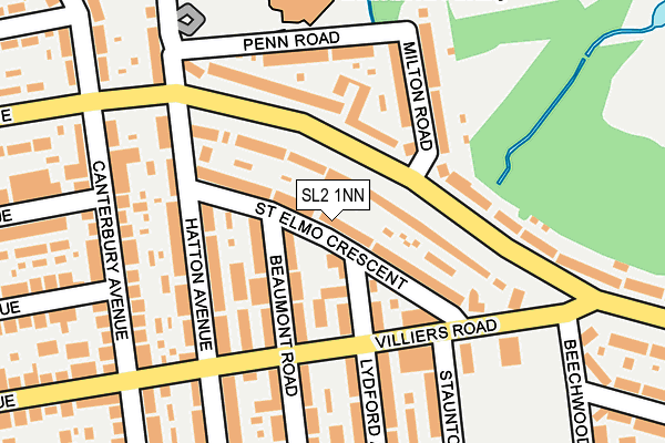 SL2 1NN map - OS OpenMap – Local (Ordnance Survey)