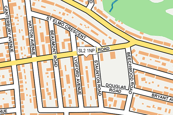 SL2 1NP map - OS OpenMap – Local (Ordnance Survey)