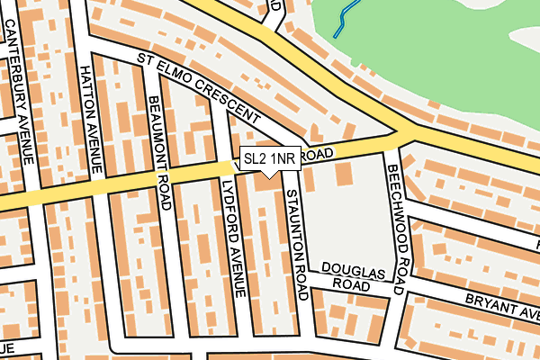 SL2 1NR map - OS OpenMap – Local (Ordnance Survey)