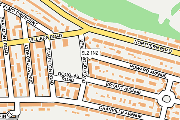 SL2 1NZ map - OS OpenMap – Local (Ordnance Survey)