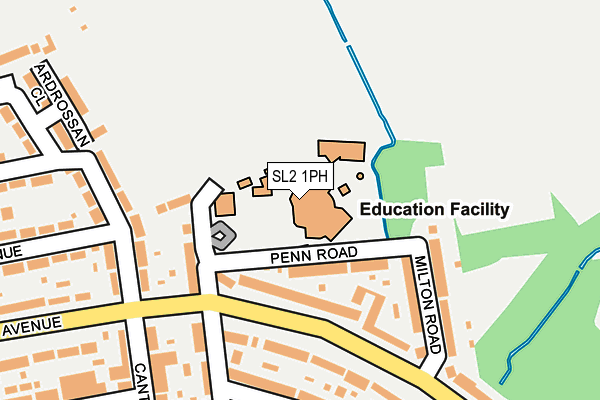 SL2 1PH map - OS OpenMap – Local (Ordnance Survey)