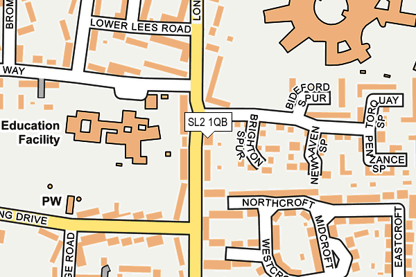 SL2 1QB map - OS OpenMap – Local (Ordnance Survey)