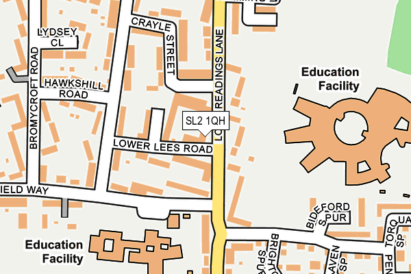 SL2 1QH map - OS OpenMap – Local (Ordnance Survey)