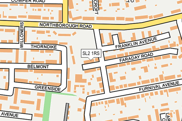 SL2 1RS map - OS OpenMap – Local (Ordnance Survey)