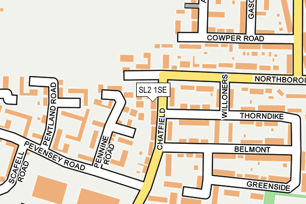SL2 1SE map - OS OpenMap – Local (Ordnance Survey)
