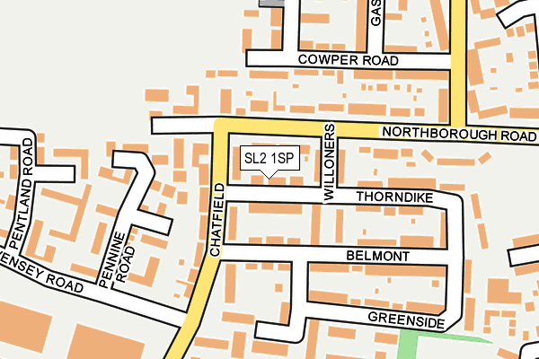 SL2 1SP map - OS OpenMap – Local (Ordnance Survey)