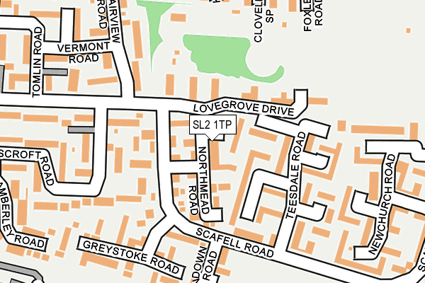 SL2 1TP map - OS OpenMap – Local (Ordnance Survey)